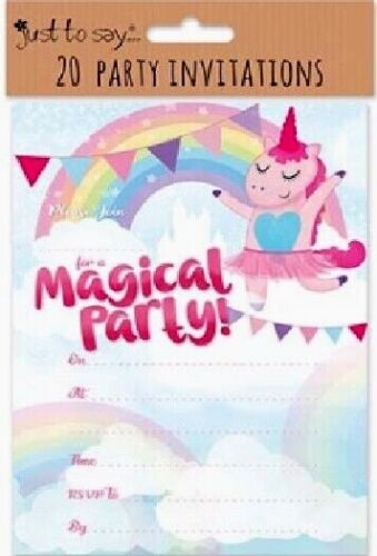 Beclen Harp Birthday Party Invitations Invites Kids Boy Girl Unisex 20 Sheets With Envelopes
