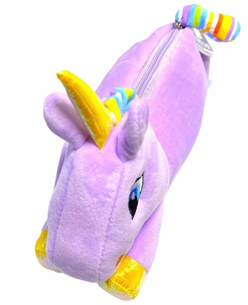 Beclen Harp Cartoon Plush Unicorn Rabbit Pencil Case Animal Pen Bag Kids School Stationery