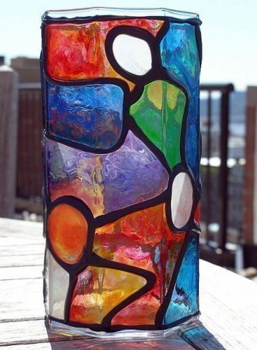 Beclen Harp Childrens 22ml Glass Paints set - 5 Different Shaped Brush Set Creative Art Set