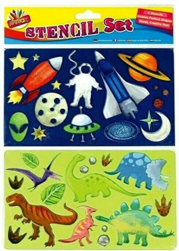 Beclen Harp Stencil Set Letters Alphabet Craft Numbering Signs Perfect Text Unicorn Dinosaur