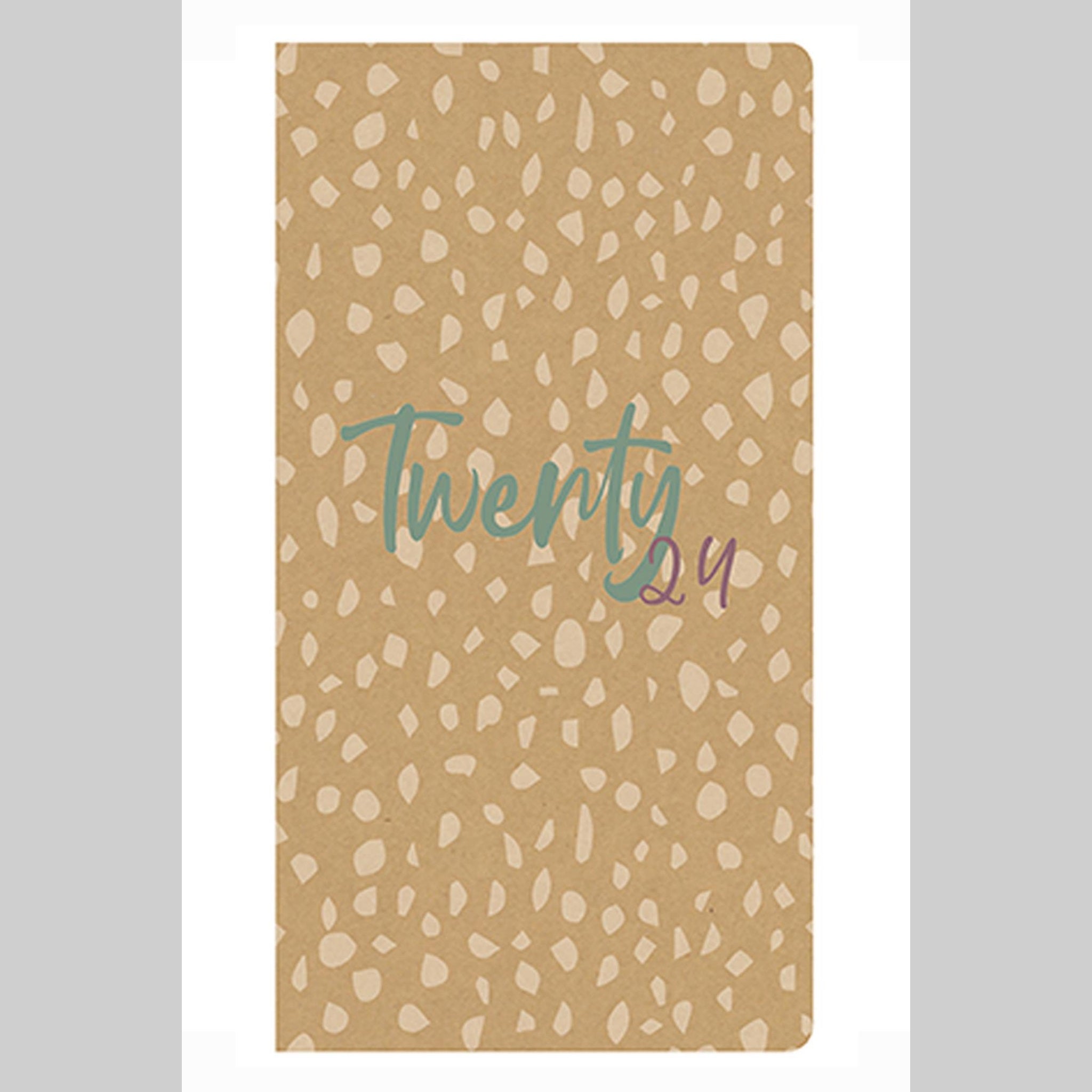 Beclen Harp 2024 Slim Size Hardback Planner Organiser Diary Week To View/ WTV Easy To Go Full Year Diary