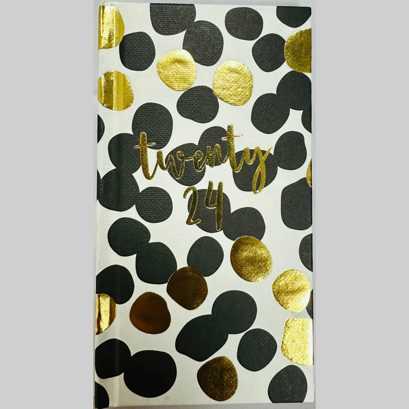 Beclen Harp 2024 Slim Size Hardback Planner Organiser Diary Week To View/ WTV Easy To Go Full Year Diary