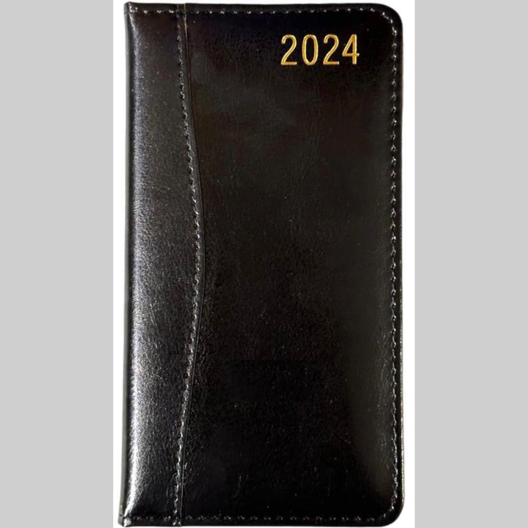 Beclen Harp 2024 Slim Size Hardback Planner Organiser Diary Week To View/ WTV Easy To Go Full Year Diary