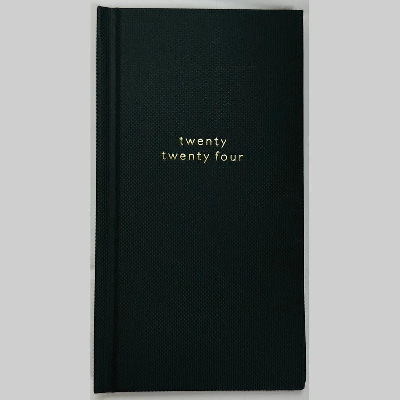 Beclen Harp 2024 Slim Size Hardback Planner Organiser Diary Week To View/ WTV Easy To Go Full Year Diary