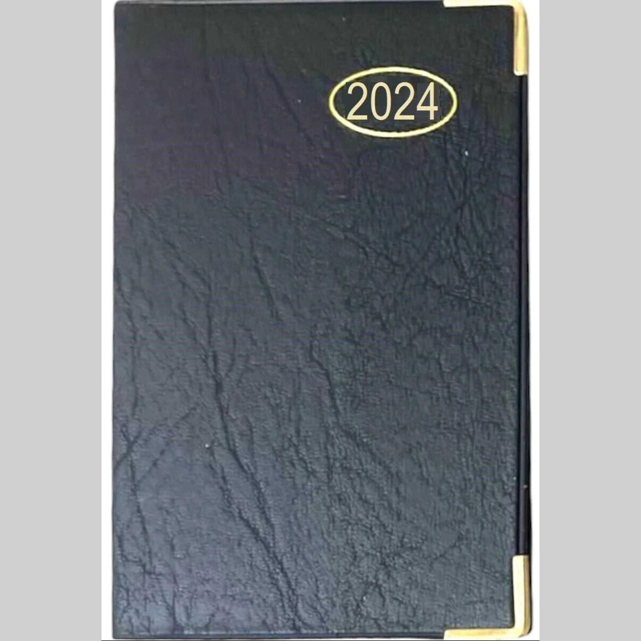 Beclen Harp 2024 Slim Size Hardback Planner Organiser Diary Week To View/ WTV Easy To Go Full Year Diary
