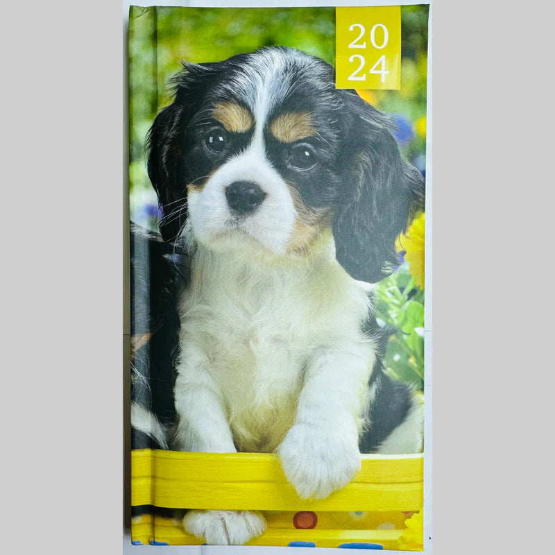 Beclen Harp 2024 Slim Size Hardback Planner Organiser Diary Week To View/ WTV Easy To Go Full Year Diary