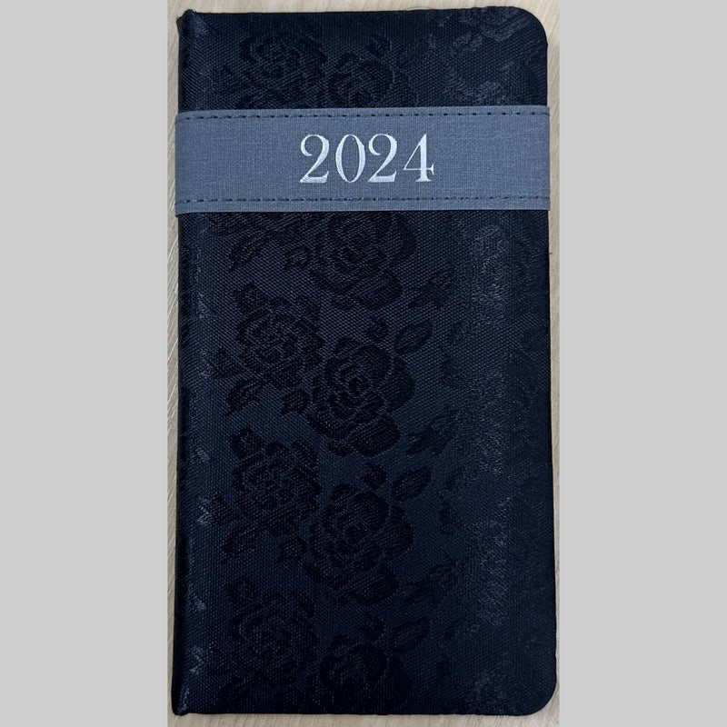 Beclen Harp 2024 Slim Size Hardback Planner Organiser Diary Week To View/ WTV Easy To Go Full Year Diary