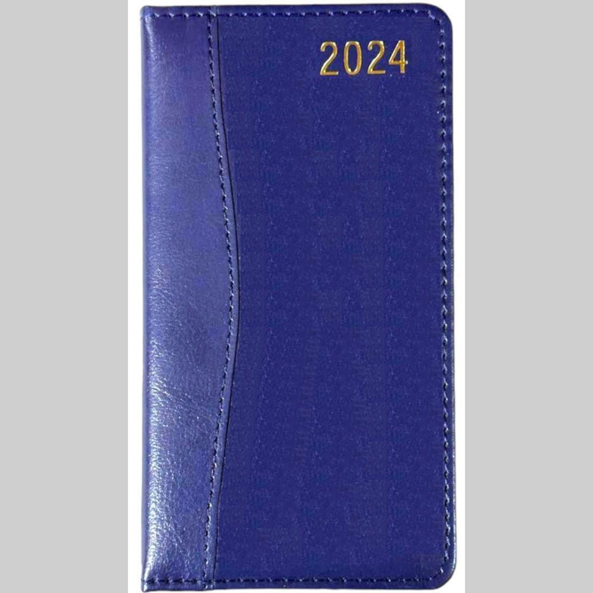 Beclen Harp 2024 Slim Size Hardback Planner Organiser Diary Week To View/ WTV Easy To Go Full Year Diary