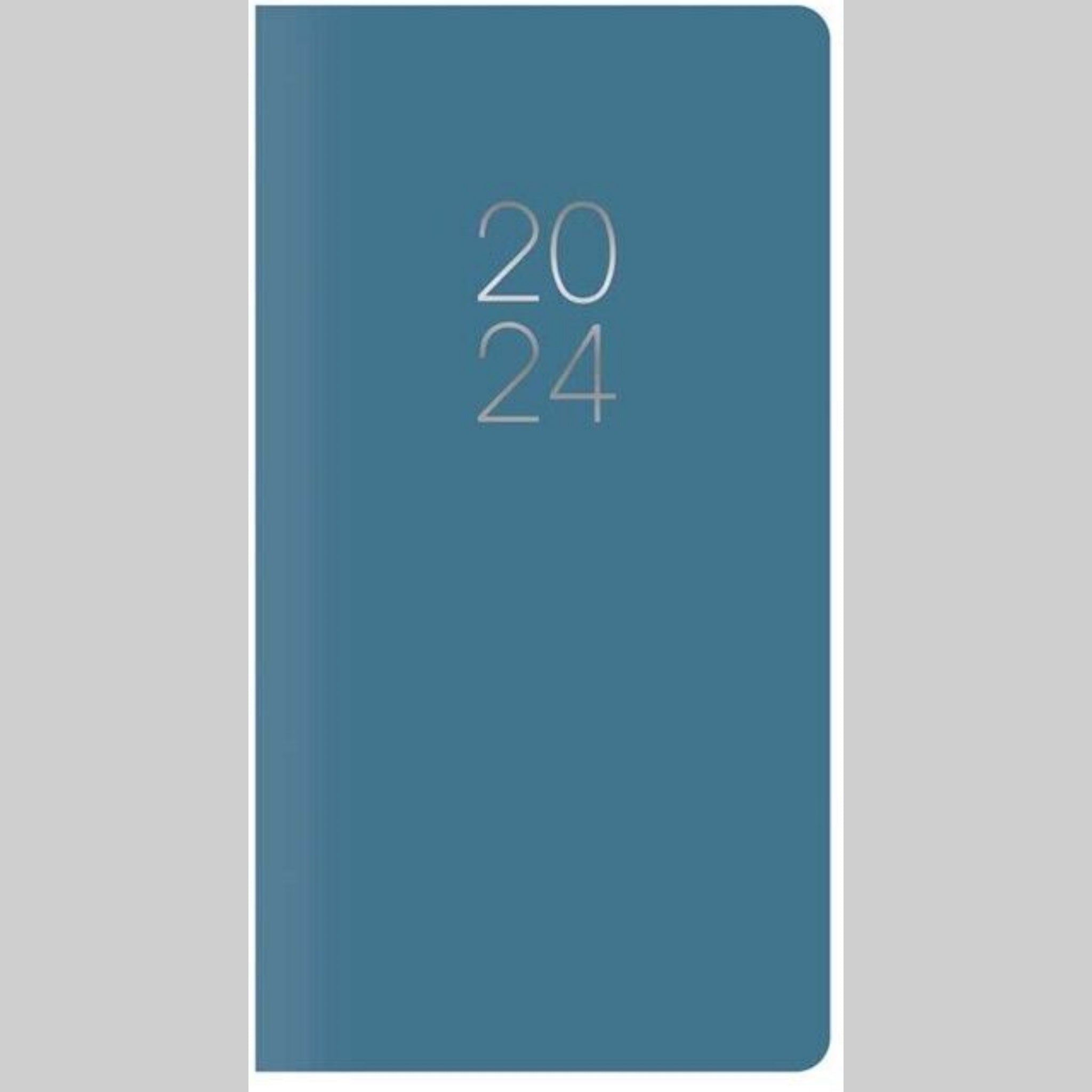 Beclen Harp 2024 Slim Size Hardback Planner Organiser Diary Week To View/ WTV Easy To Go Full Year Diary