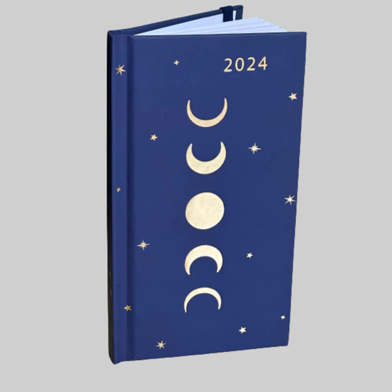 Beclen Harp 2024 Slim Size Hardback Planner Organiser Diary Week To View/ WTV Easy To Go Full Year Diary