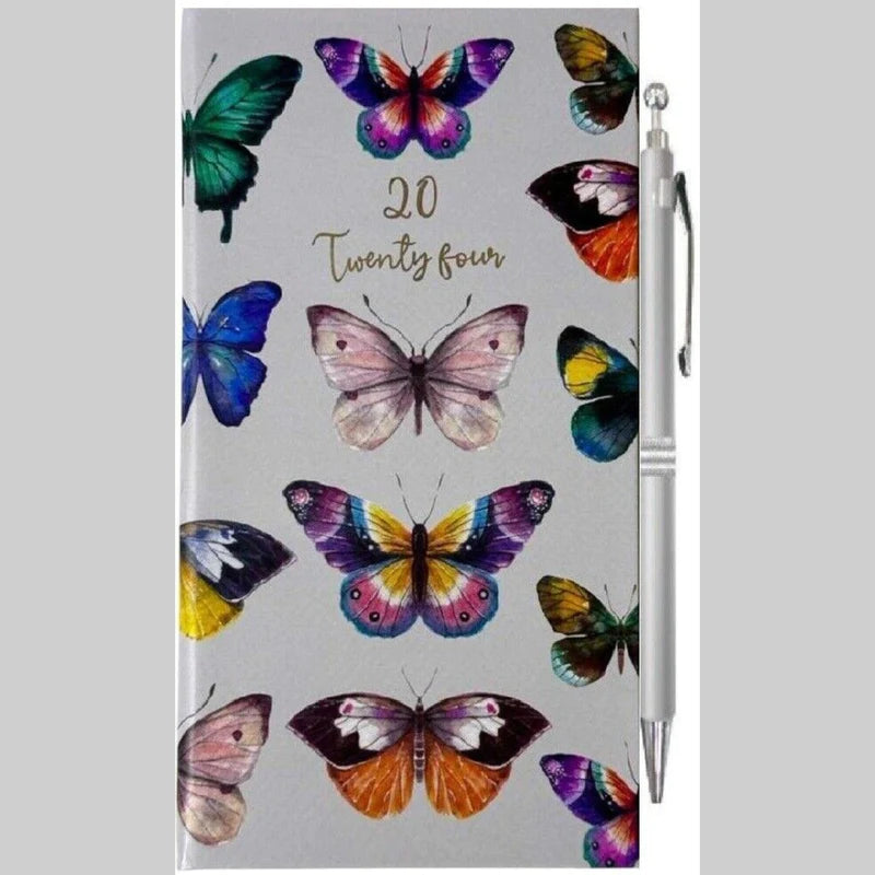 Beclen Harp 2024 Slim Size Hardback Planner Organiser Diary Week To View/ WTV Easy To Go Full Year Diary