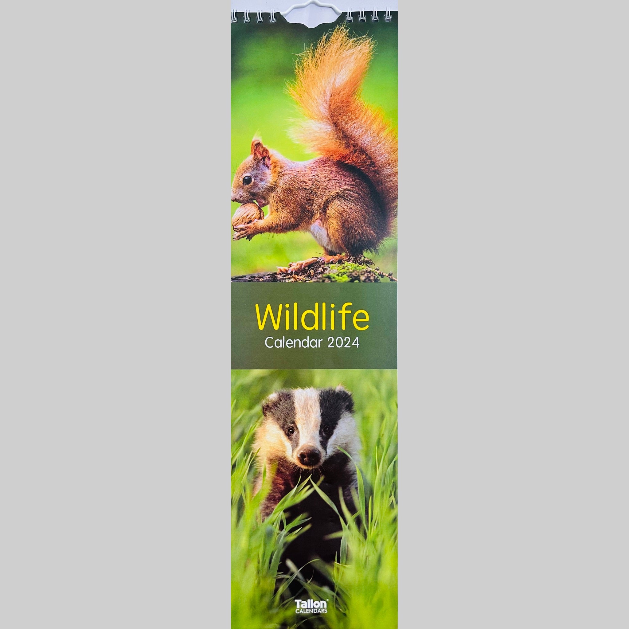 Beclen Harp Super Slim Month to View Spiral Bound Hanging Wall Calendar Home Office 2024 Dogs, Puppies, Kittens, Cats, Wildlife, Flowers, Scenes, Gardens