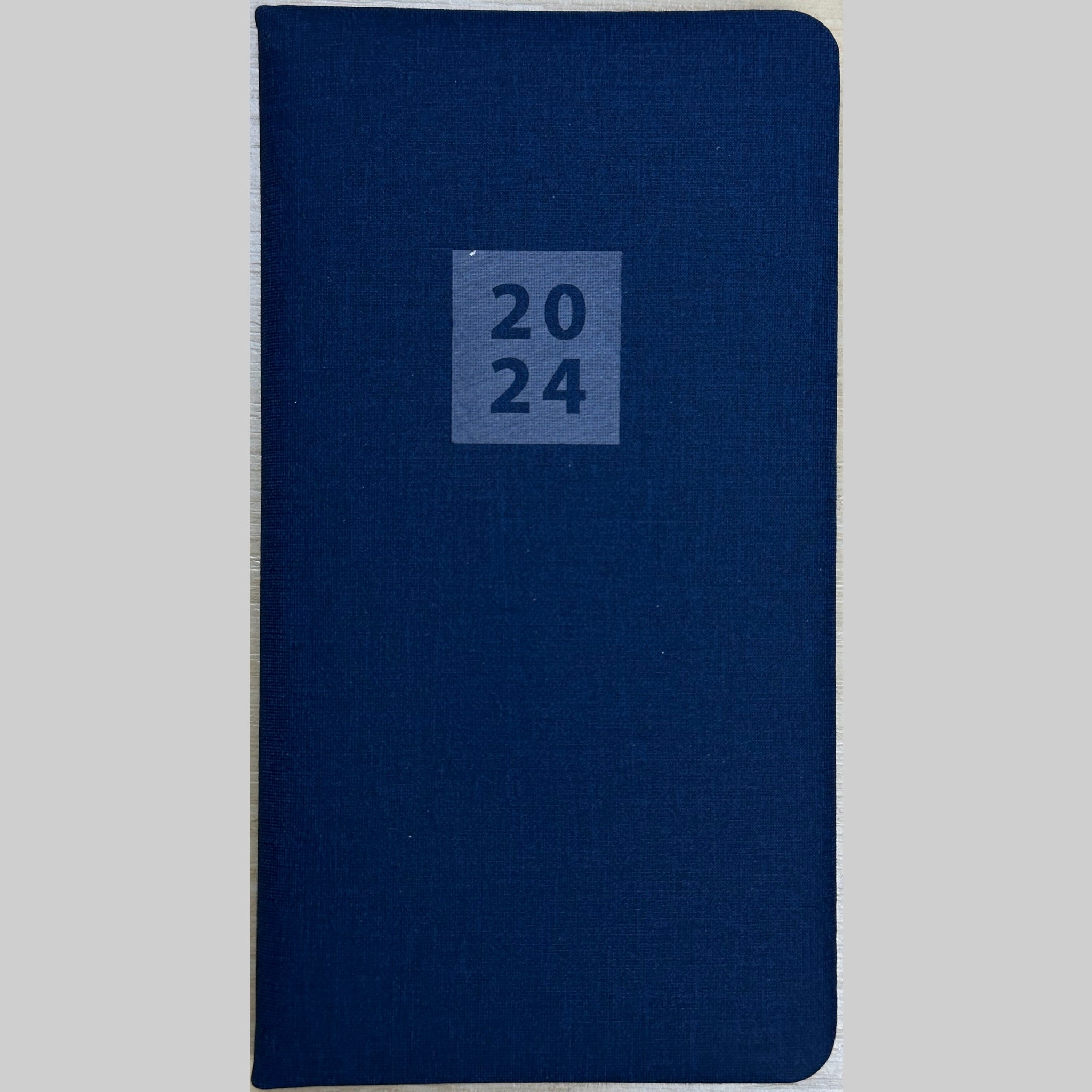 Beclen Harp 2024 Slim Size Hardback Planner Organiser Diary Week To View/ WTV Easy To Go Full Year Diary