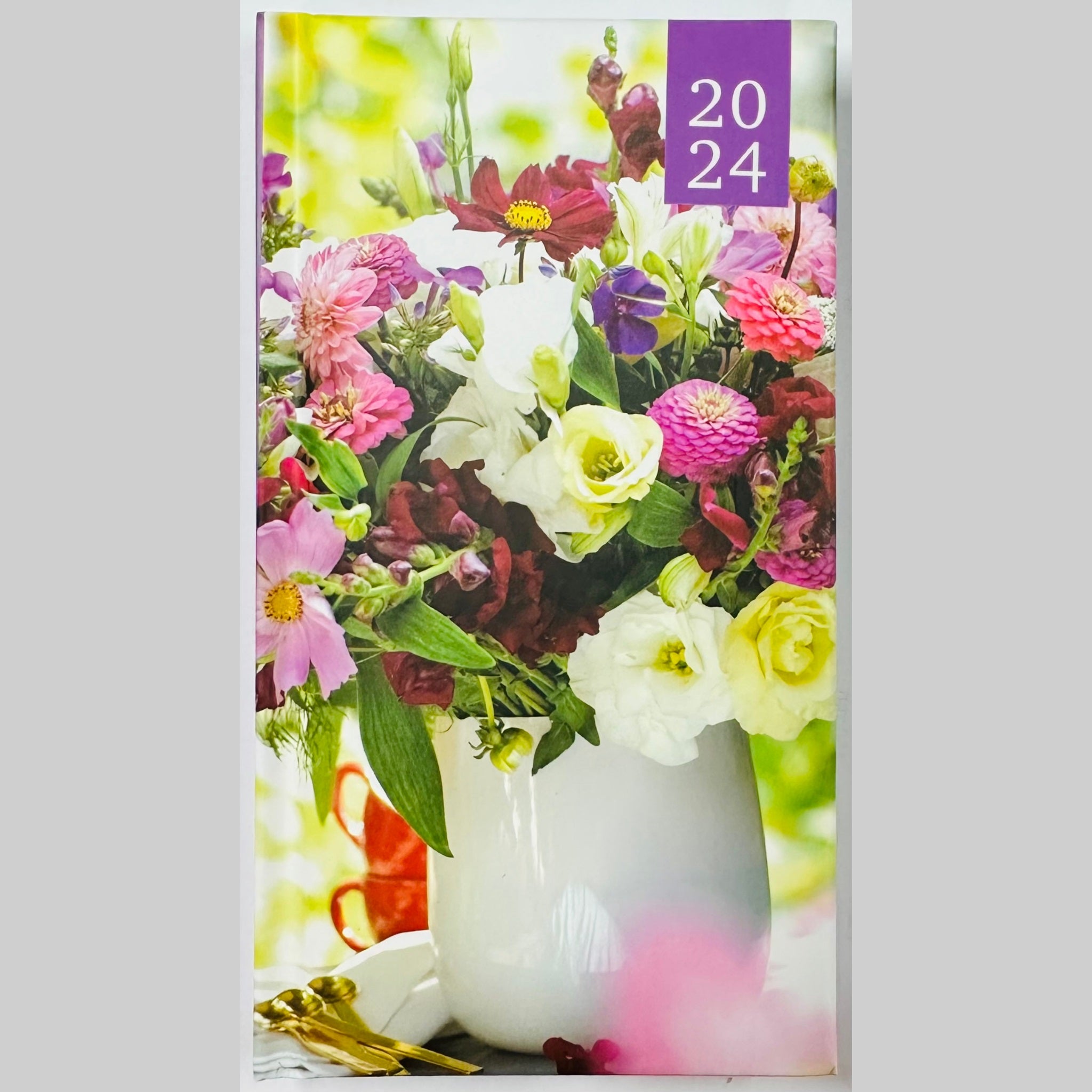 Beclen Harp 2024 Slim Size Hardback Planner Organiser Diary Week To View/ WTV Easy To Go Full Year Diary