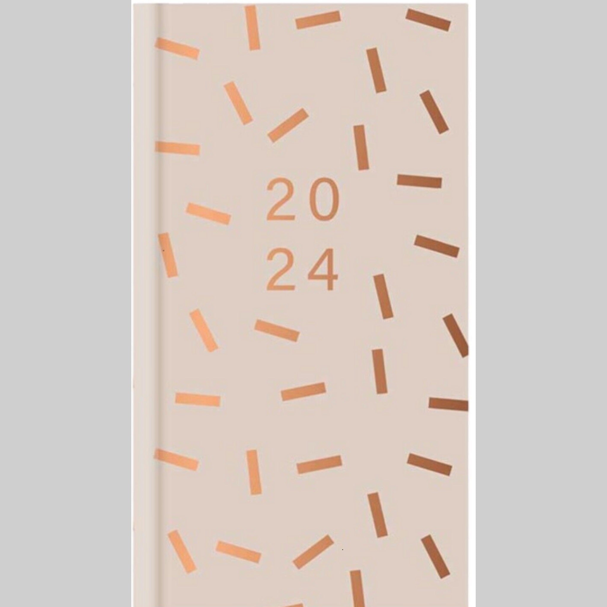 Beclen Harp 2024 Slim Size Hardback Planner Organiser Diary Week To View/ WTV Easy To Go Full Year Diary