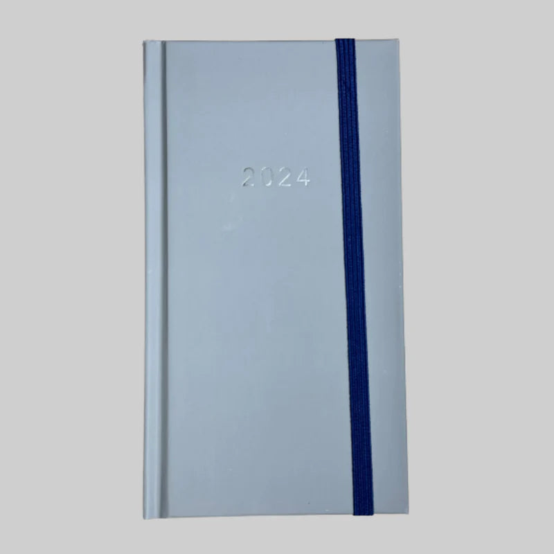 Beclen Harp 2024 Slim Size Hardback Planner Organiser Diary Week To View/ WTV Easy To Go Full Year Diary
