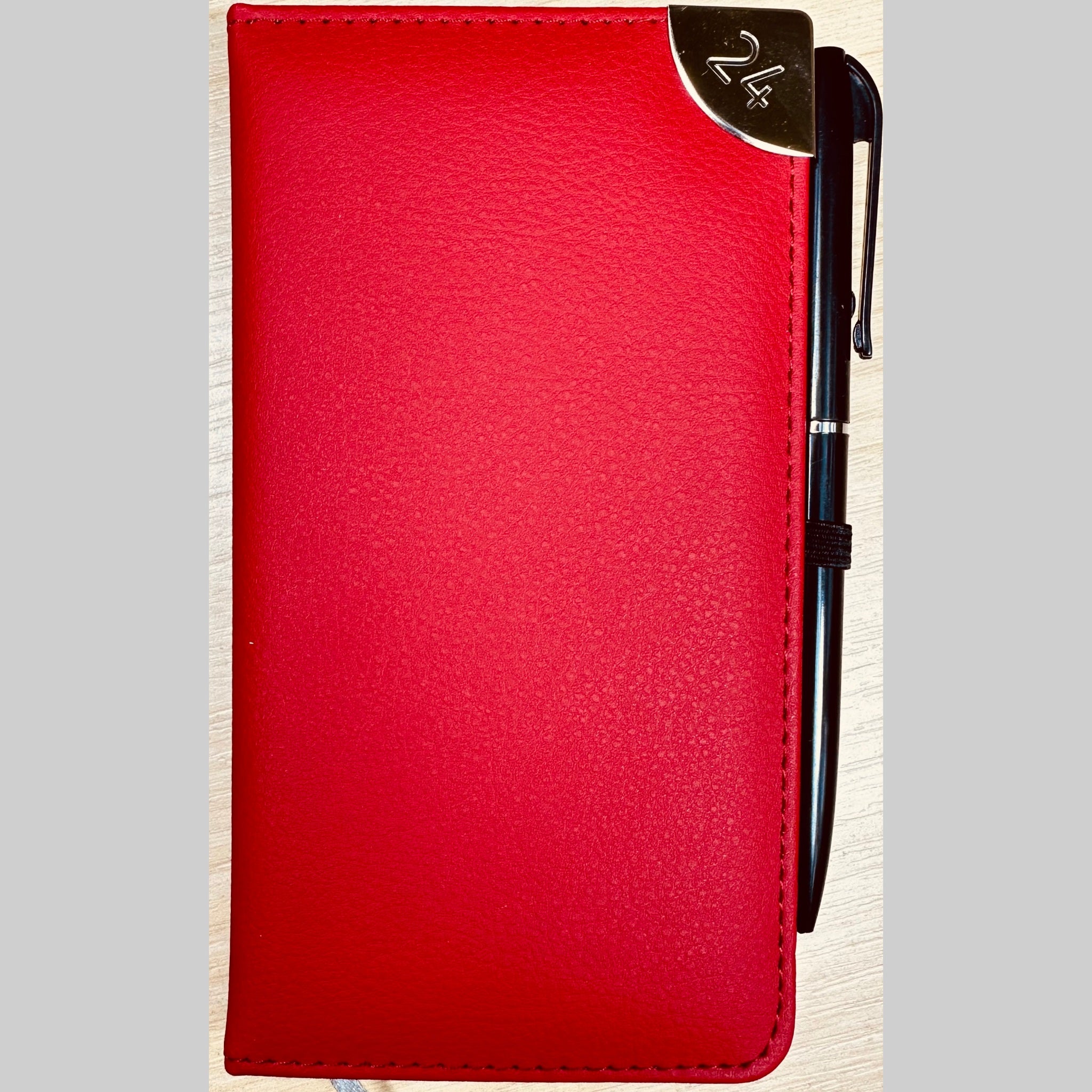 Beclen Harp 2024 Slim Size Hardback Planner Organiser Diary Week To View/ WTV Easy To Go Full Year Diary