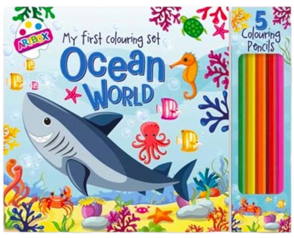 Beclen HArp Colouring Book Kids Pencil Color Drawing Activity Children Fun With Pencils