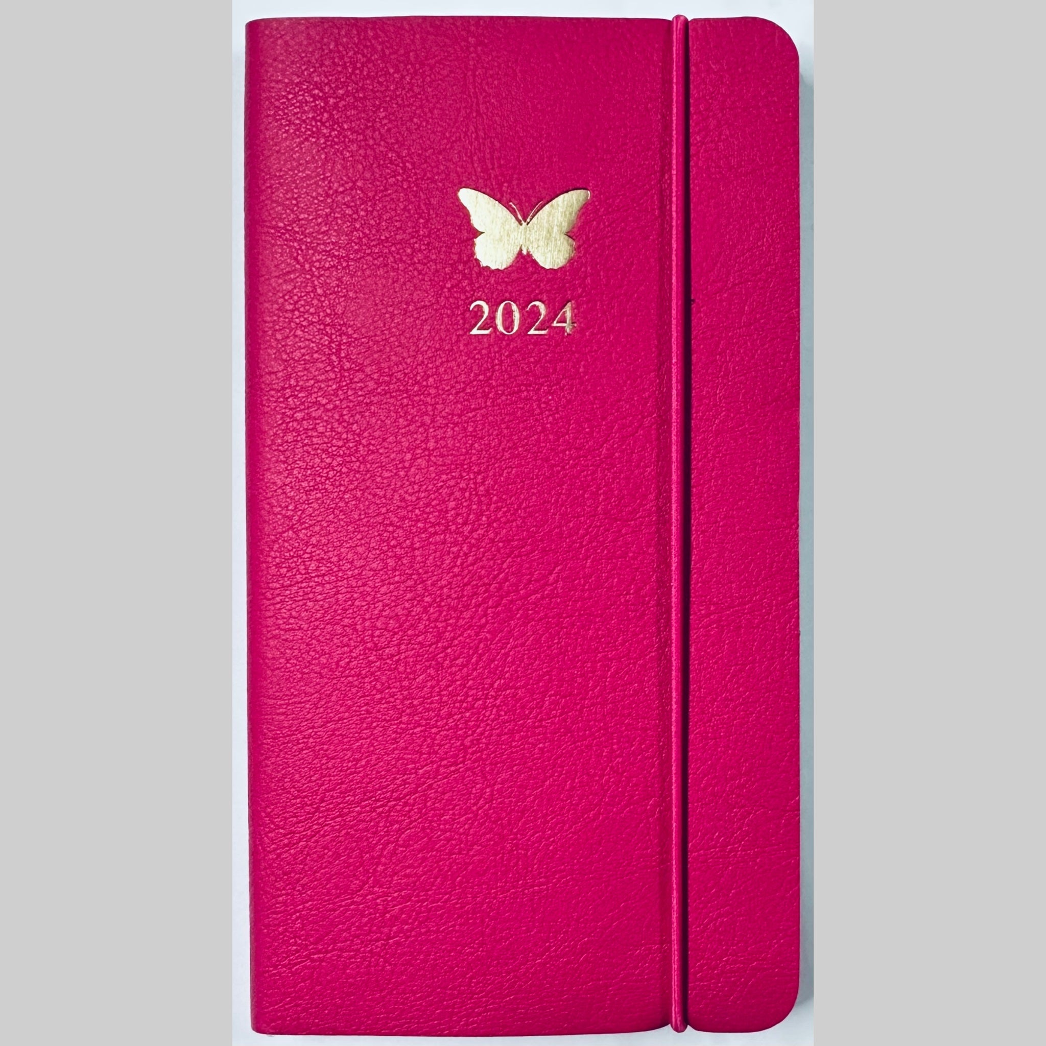 Beclen Harp 2024 Slim Size Hardback Planner Organiser Diary Week To View/ WTV Easy To Go Full Year Diary