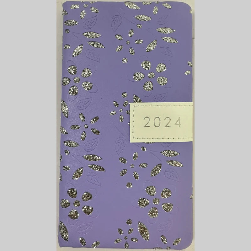 Beclen Harp 2024 Slim Size Hardback Planner Organiser Diary Week To View/ WTV Easy To Go Full Year Diary