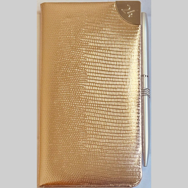 Beclen Harp 2024 Slim Size Hardback Planner Organiser Diary Week To View/ WTV Easy To Go Full Year Diary