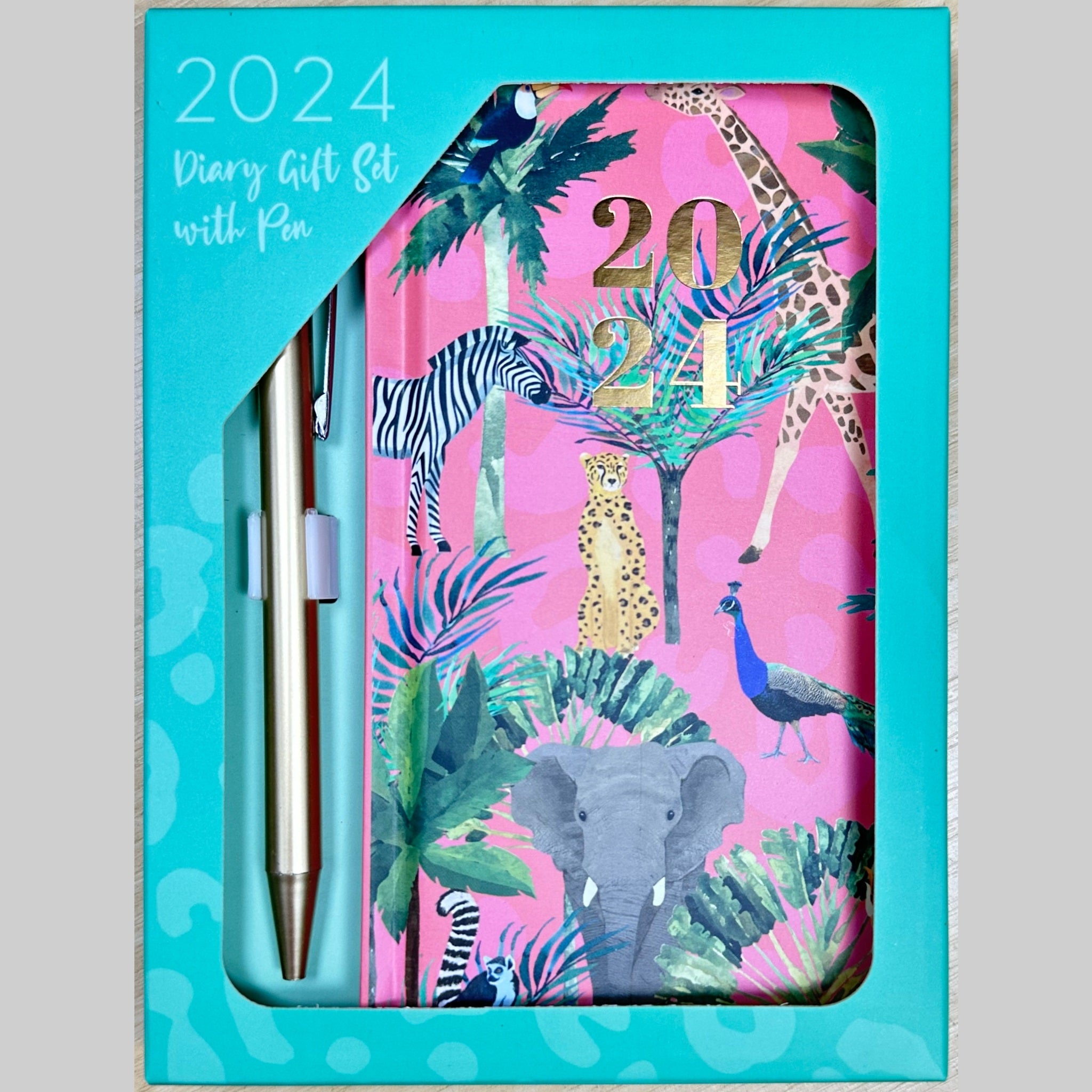 Beclen Harp 2024 Slim Size Hardback Planner Organiser Diary Week To View/ WTV Easy To Go Full Year Diary