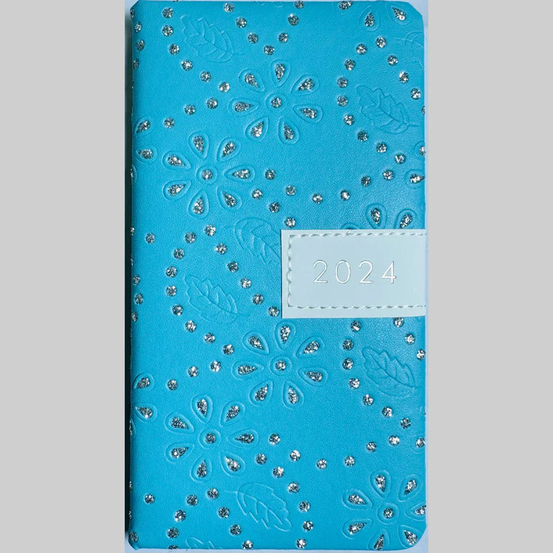 Beclen Harp 2024 Slim Size Hardback Planner Organiser Diary Week To View/ WTV Easy To Go Full Year Diary