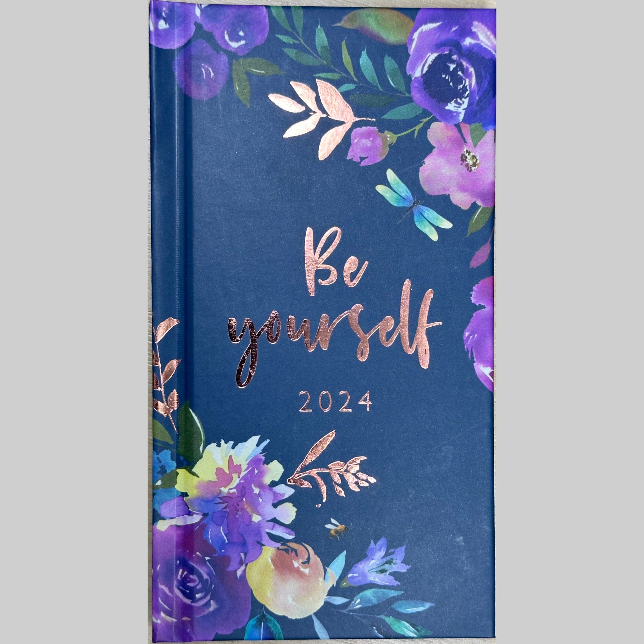 Beclen Harp 2024 Slim Size Hardback Planner Organiser Diary Week To View/ WTV Easy To Go Full Year Diary