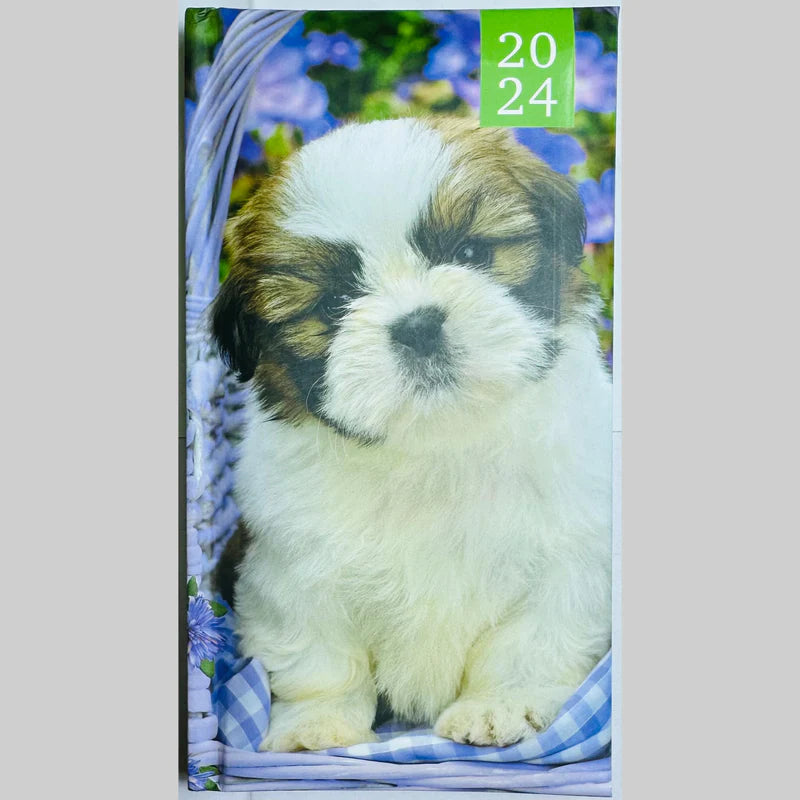 Beclen Harp 2024 Slim Size Hardback Planner Organiser Diary Week To View/ WTV Easy To Go Full Year Diary