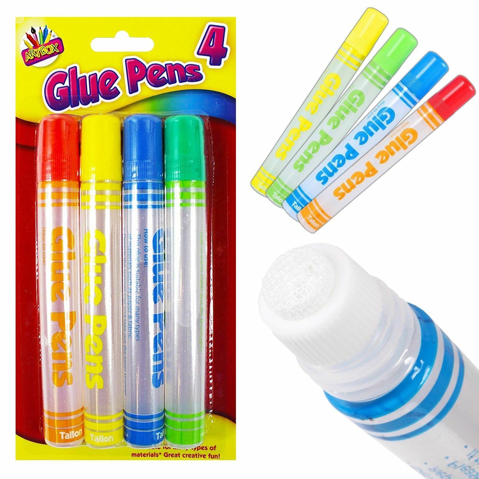 Beclen Harp Glitter Glue Gel Pens Tubes Assorted Sparkly Colours Kids Home Fun DIY Art Craft