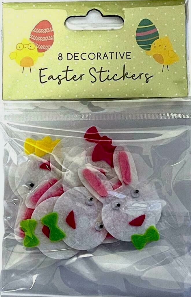 Beclen Harp 🐣Easter Bonnet Card Decoration Felt Embellishments Art Craft Egg Chick 8pcs Set
