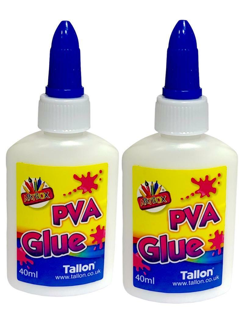 Beclen Harp PVA Glue 40ml General Purpose Adhesive Paper Cardboard Wood Craft Home School Office Glue