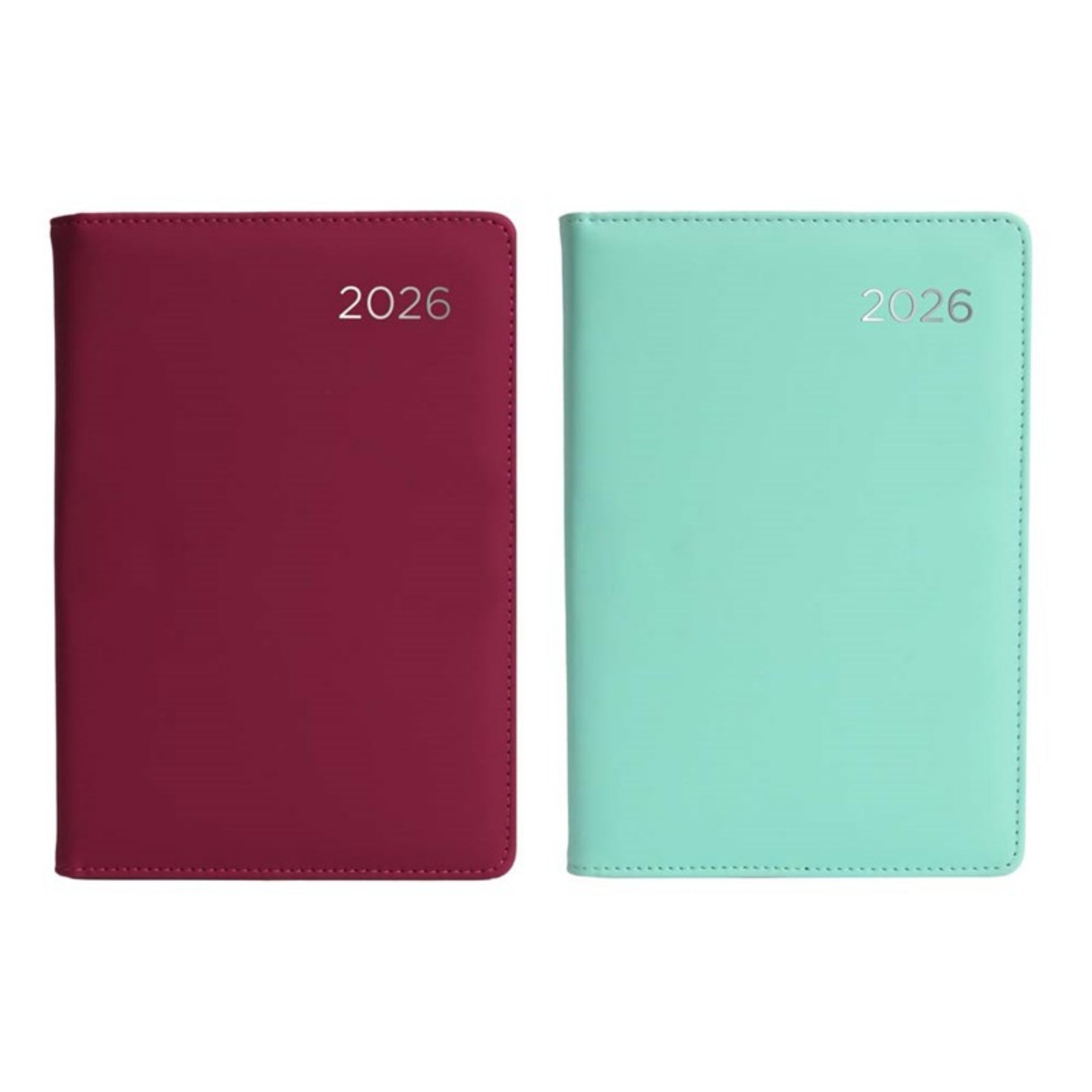 Beclen Harp 2026 A5 Week to view Family Planner with free pen Leather finishing Office Home School Desktop Diary Desktop School Note Date Full Year - Xmas Easter gift