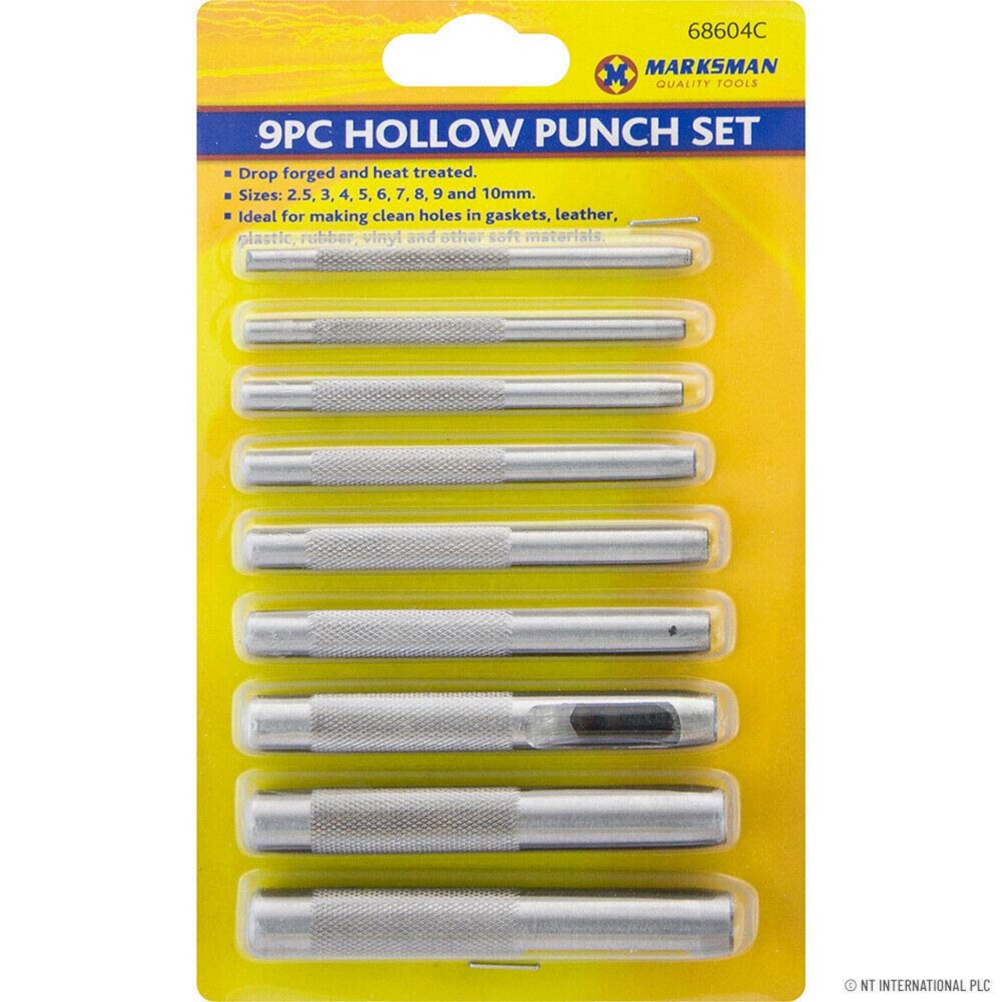 9 pc Hollow Punch Set