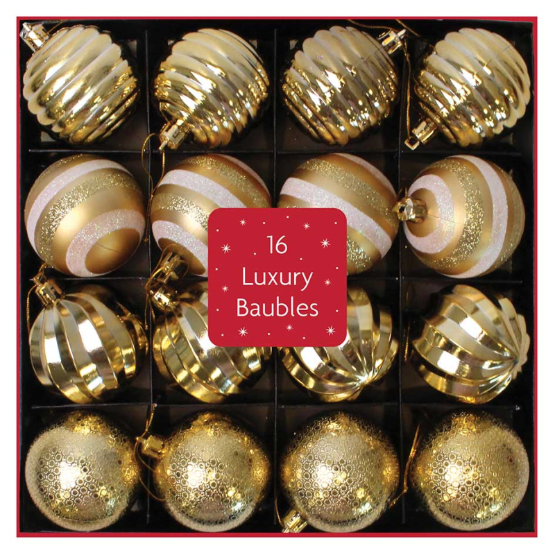 Beclen Harp 16 Luxury Christmas/Xmas Personalized Tree Balls Baubles Glitter/Sparkle Hanging Party Ornament Decor Size 6cm