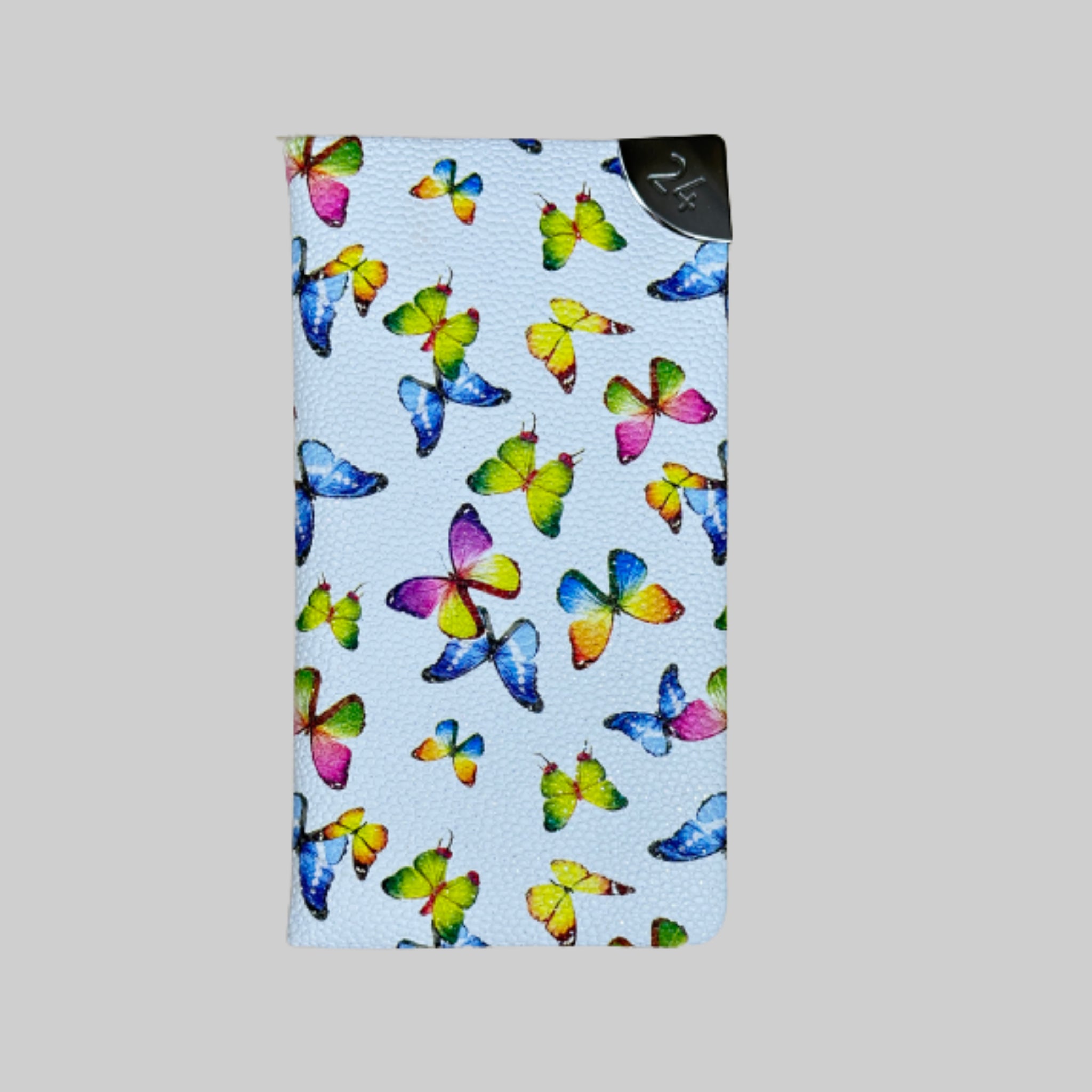 Beclen Harp 2026 Slim Week To View/WTV Personal Executive Colorful Vintage And Sparkle Butterflies Print Diary