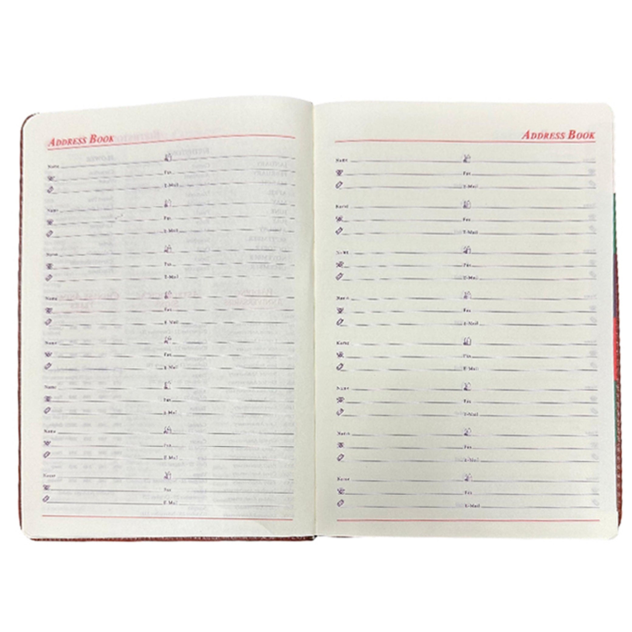 Beclen Harp 2026 Diary A5 Day to Page Full Year Planner Desk Luxury Stitched Fabric Cover