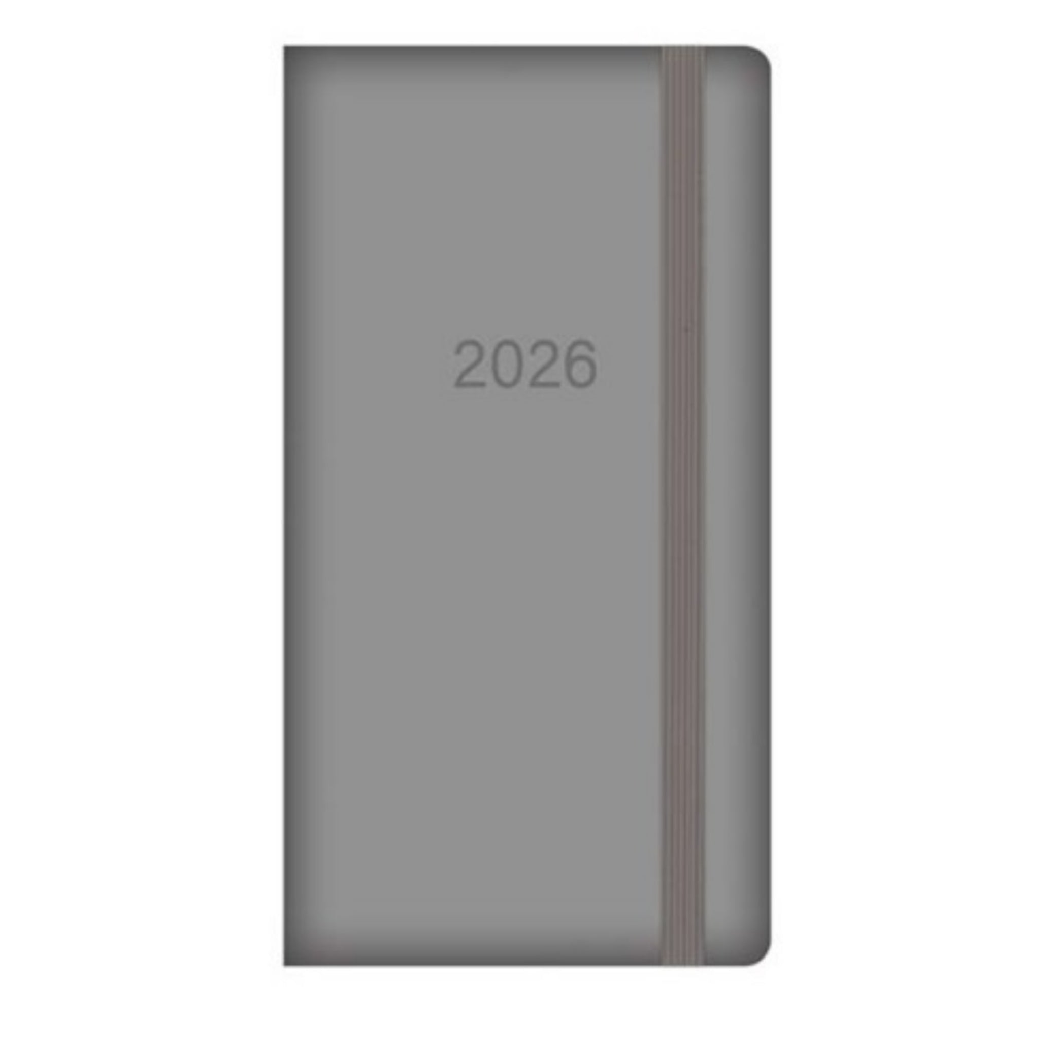 Beclen Harp 2026 SLIM Week to view PU leather With Ribbon strip School Home Office Desktop Diary Note Date Full Year Family planner diary - Xmas gift