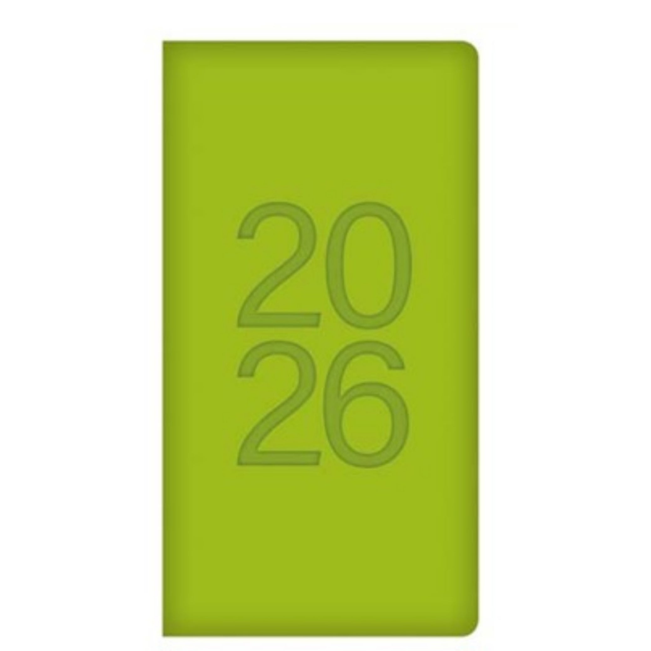Beclen Harp 2026 SLIM Week to view PU leather Bright colors School Home Office Desktop Diary Note Date Full Year Family planner diary - Xmas gift