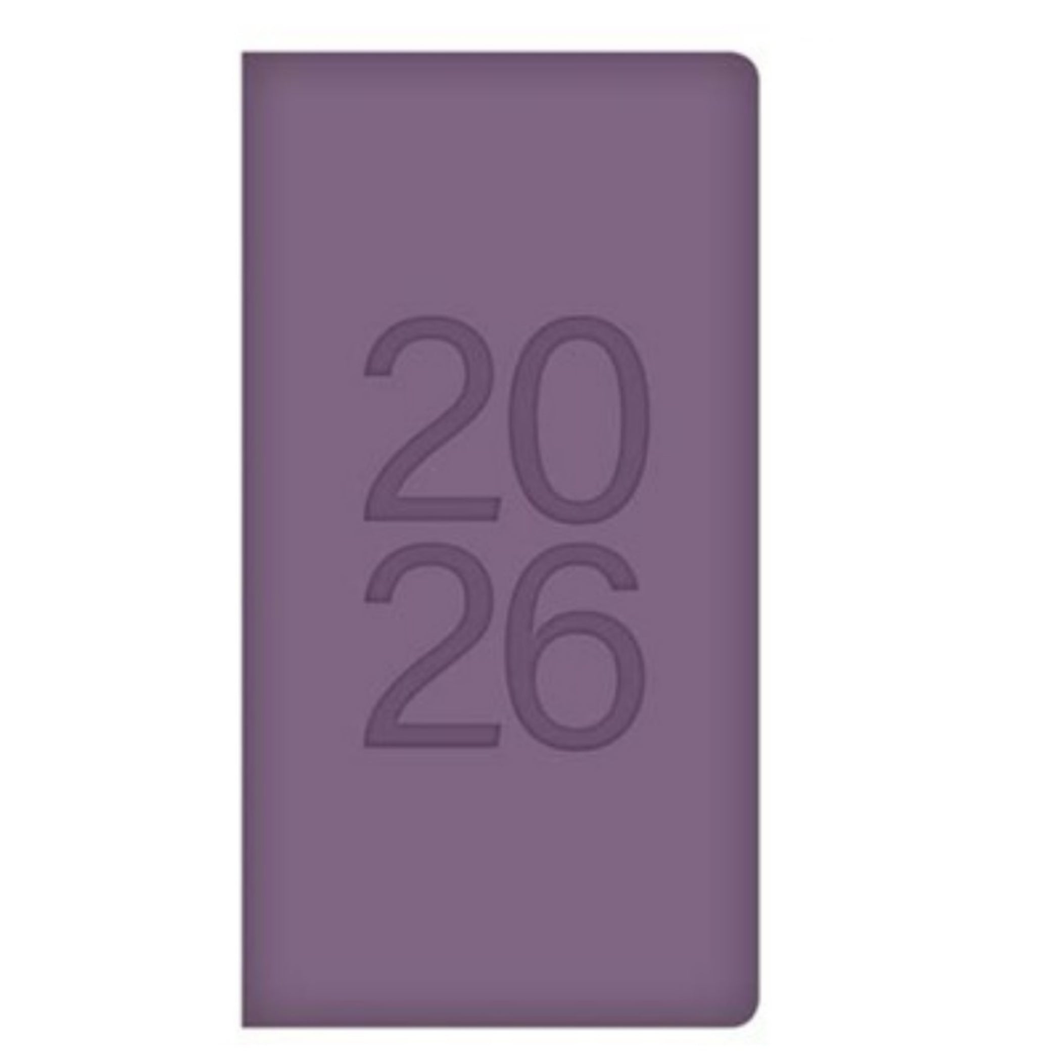 Beclen Harp 2026 SLIM Week to view PU leather Bright colors School Home Office Desktop Diary Note Date Full Year Family planner diary - Xmas gift