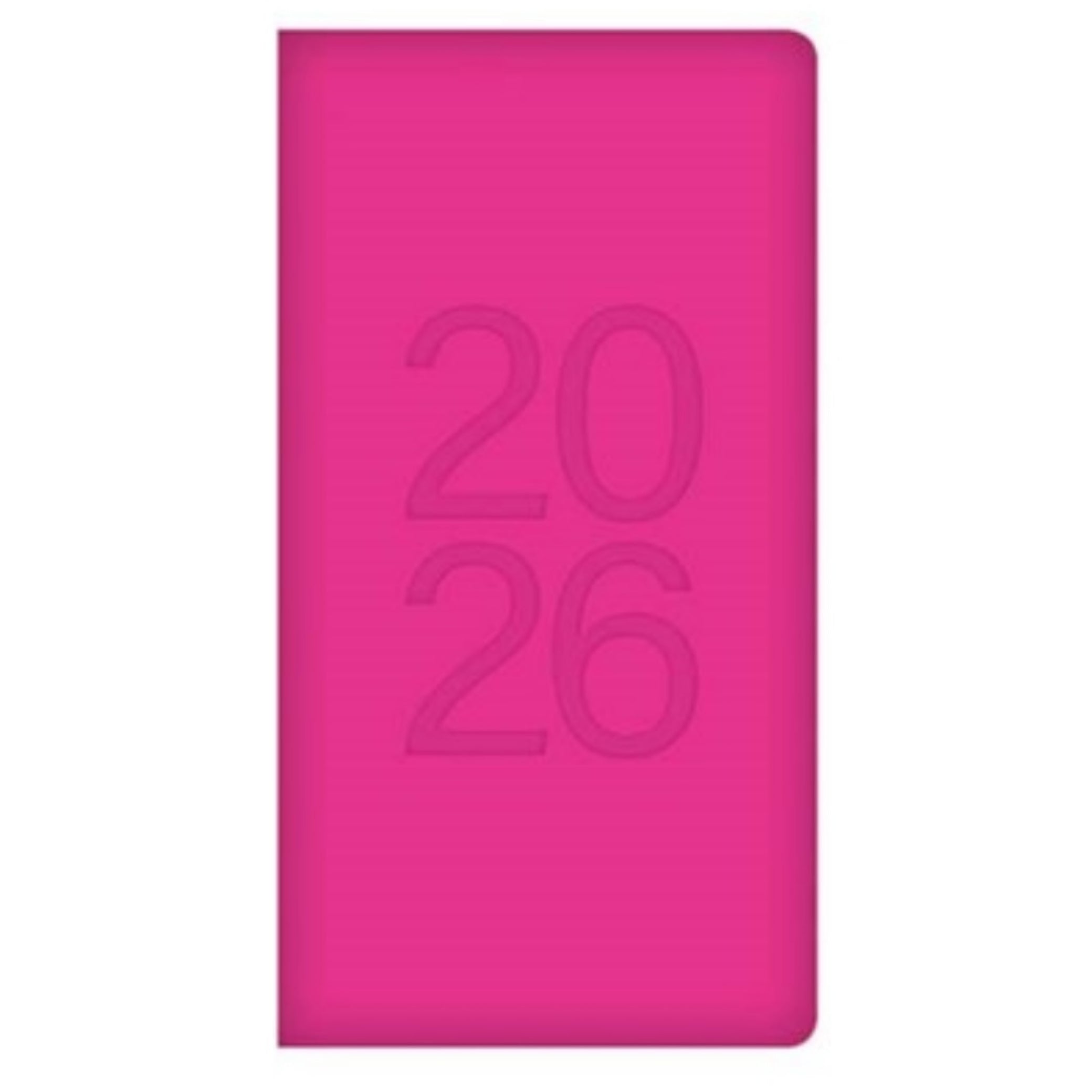 Beclen Harp 2026 SLIM Week to view PU leather Bright colors School Home Office Desktop Diary Note Date Full Year Family planner diary - Xmas gift