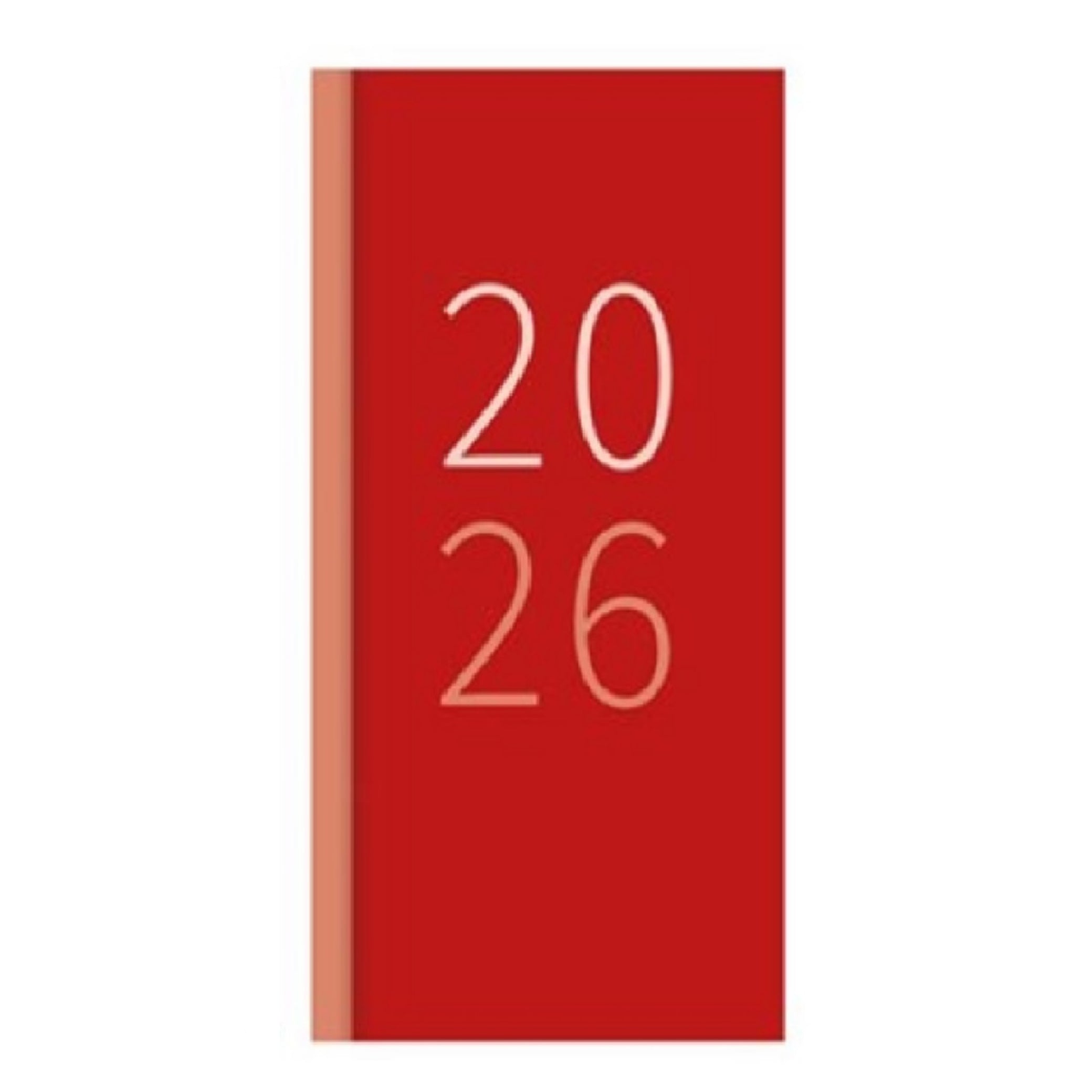 Beclen Harp 2026 SLIM Week to view Amazing 4 Bright colors Office Home School Desktop Diary Desktop School Note Date Full Year - Xmas gift
