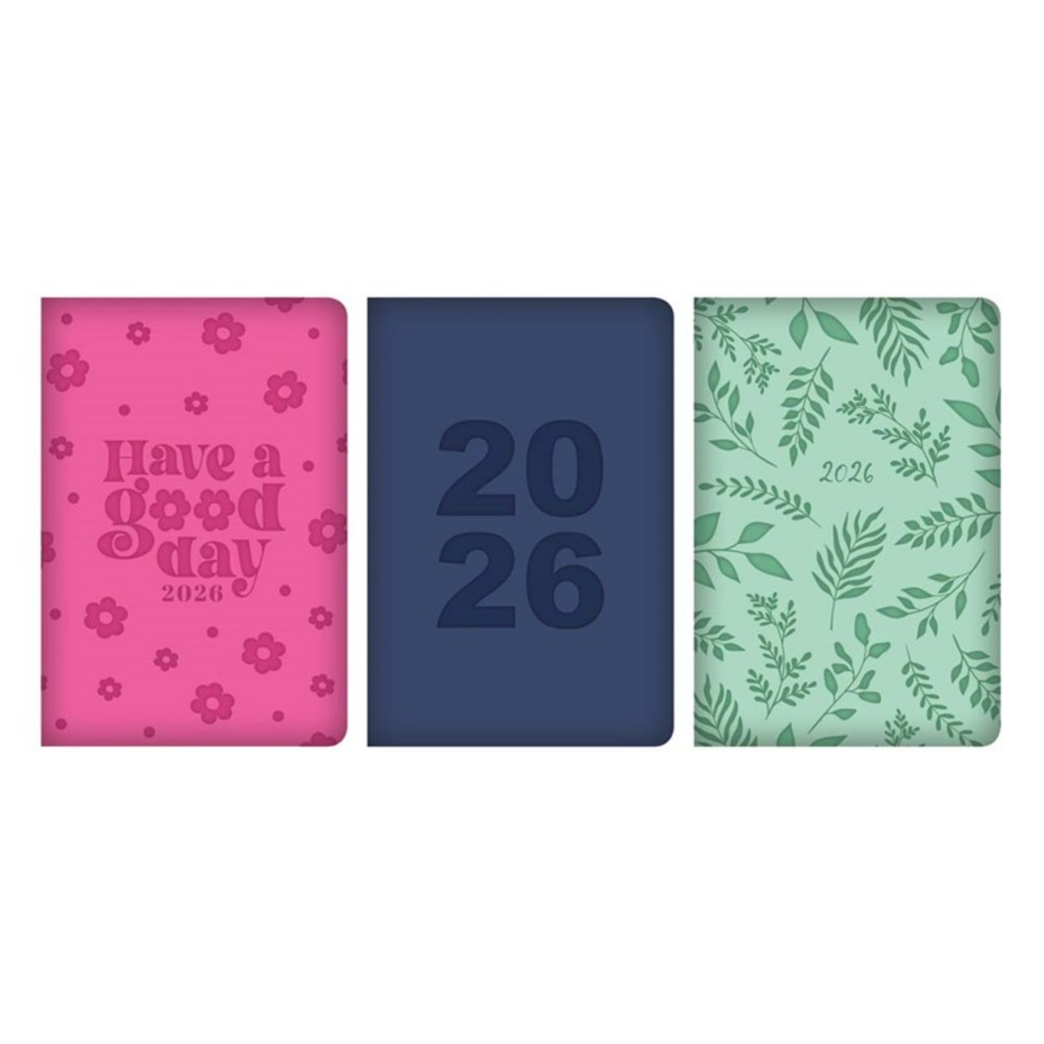 Beclen Harp 2026 Pocket Week to view Textured leather soft feel School Home Office Desktop Diary Note Date Full Year Family planner diary - Xmas gift