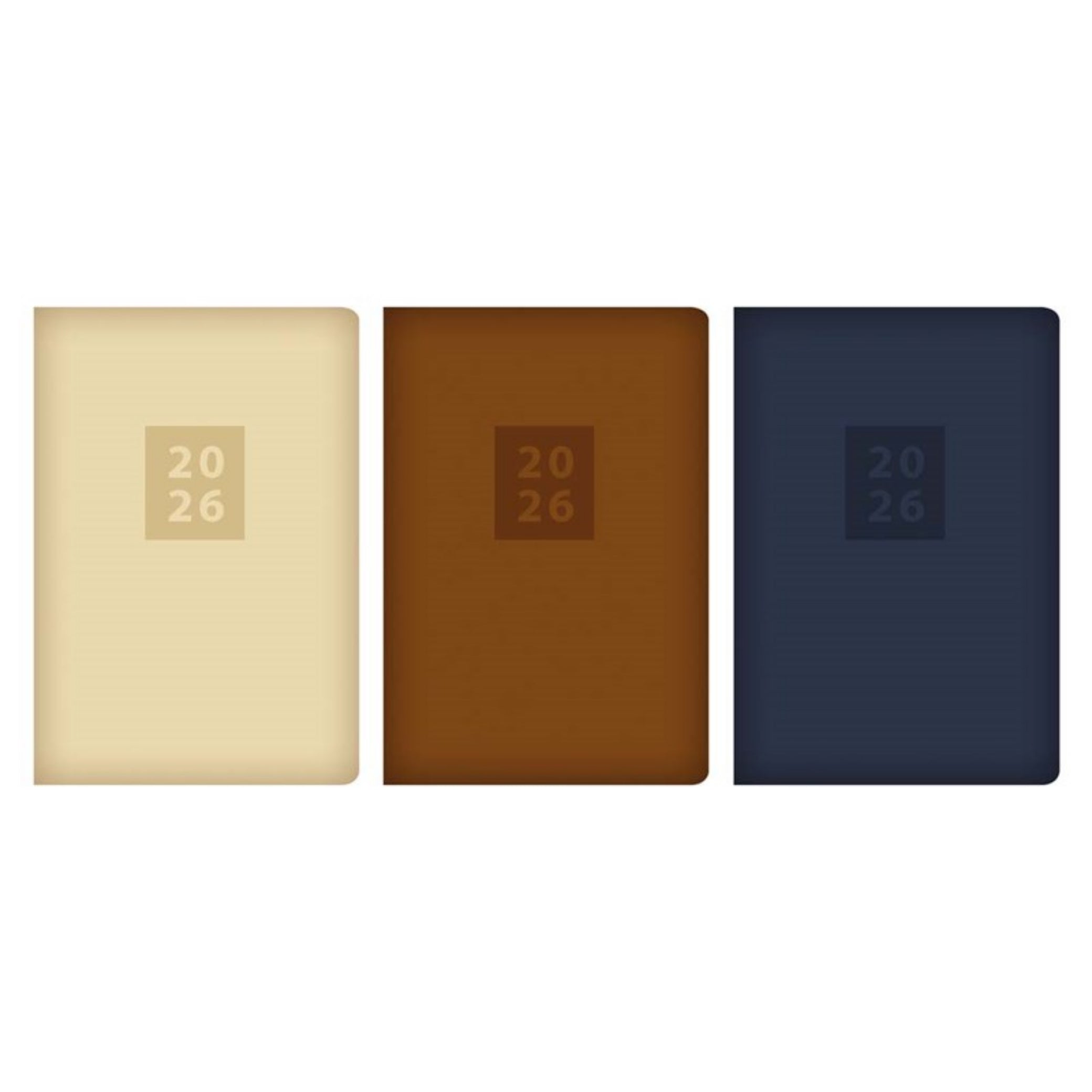 Beclen Harp 2026 Pocket Week to view Bright colors soft feel School Home Office Desktop Diary Note Date Full Year Family planner diary - Xmas gift