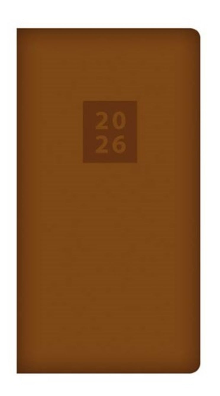 Beclen Harp 2026 Slim Week To View/WTV Executive Personal Fashion Fabric Cover School Desktop Diary