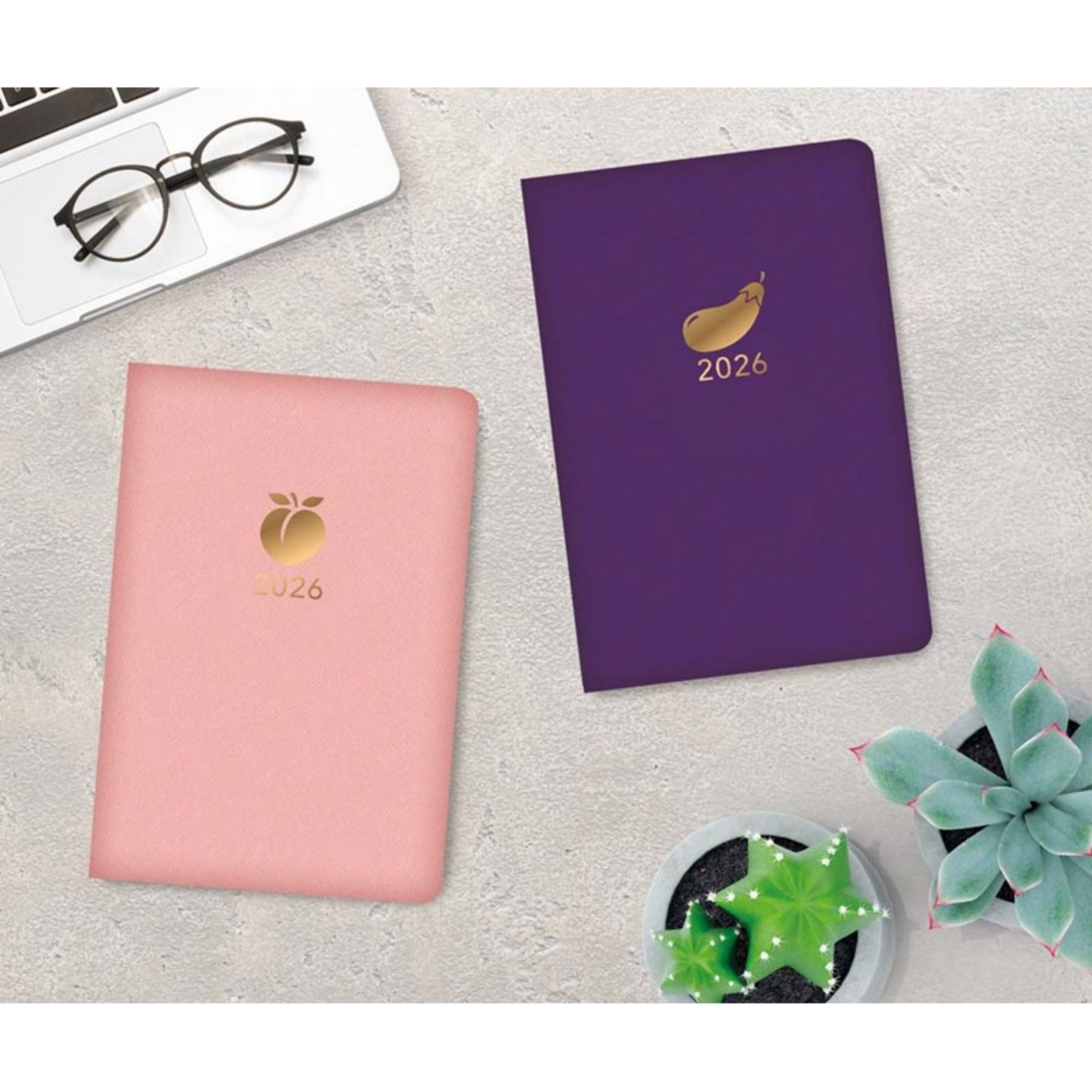 Beclen Harp 2026 Pocket Week to view Bright colors soft feel School Home Office Desktop Diary Note Date Full Year Family planner diary - Xmas gift