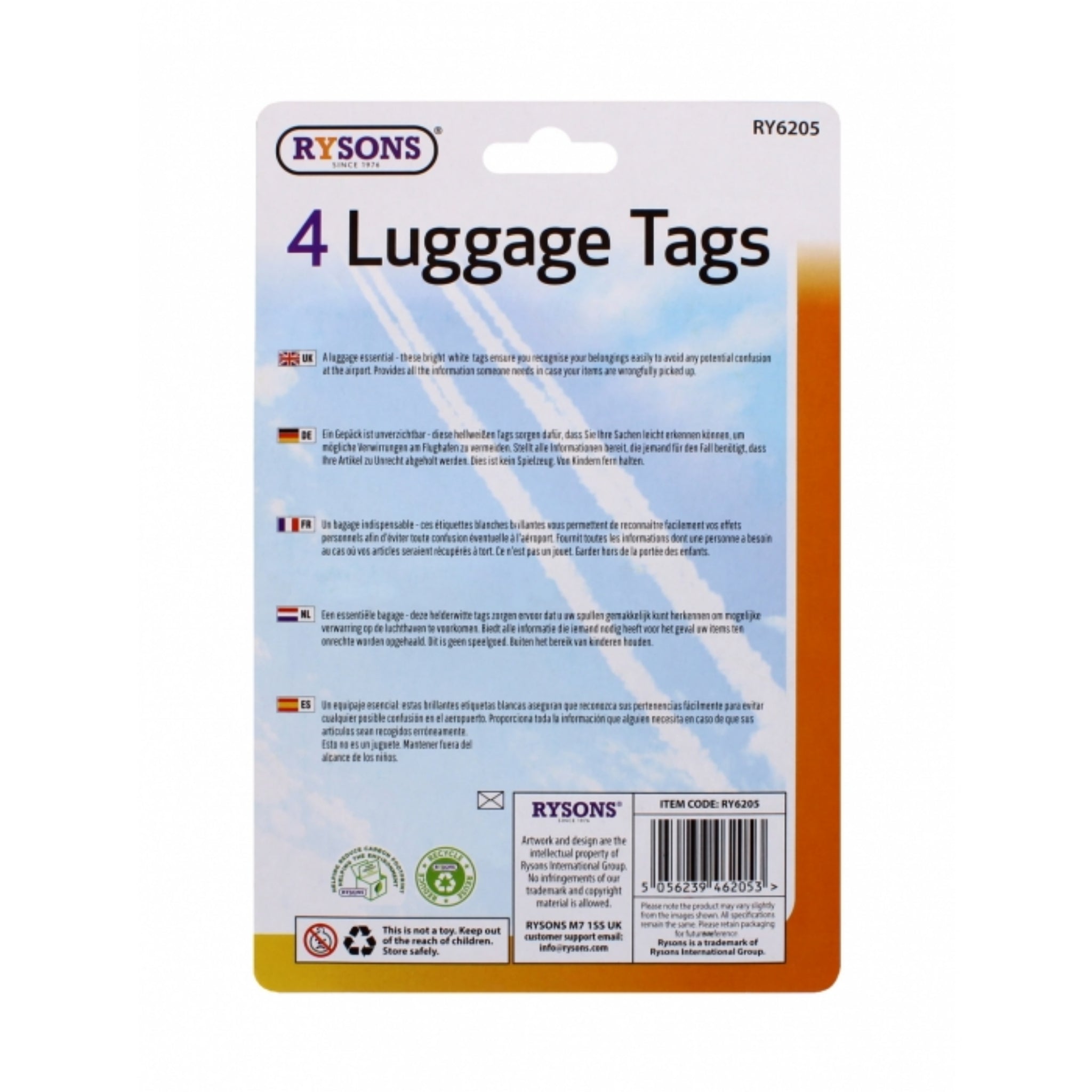 Beclen Harp 4x Luggage Tags Suitcase ID Card Name Label Baggage Address Safe Travel Holiday